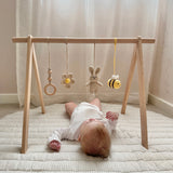 bunny & bee - baby gym set