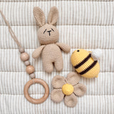 bunny & bee - baby gym set